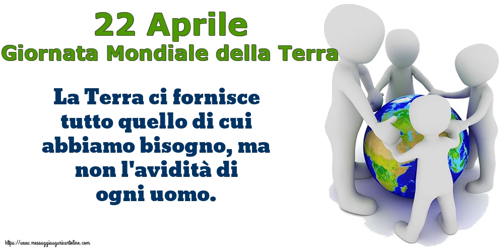 Giornata della Terra 22 Aprile - Giornata Mondiale della Terra