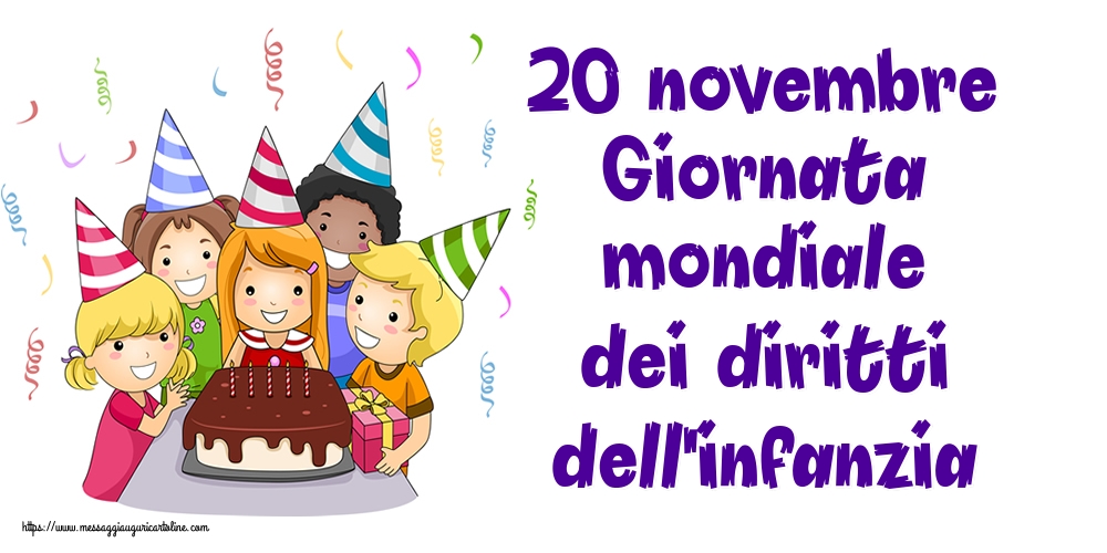 20 novembre Giornata mondiale dei diritti dell'infanzia