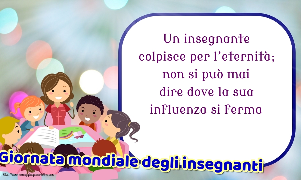 Giornata mondiale degli insegnanti Giornata mondiale degli insegnanti