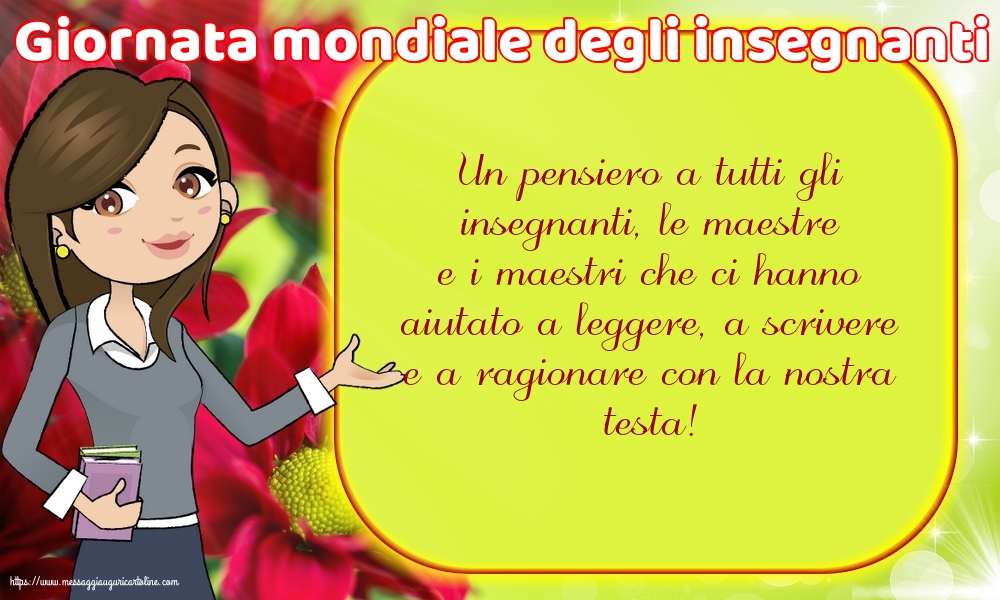 Giornata mondiale degli insegnanti Giornata mondiale degli insegnanti