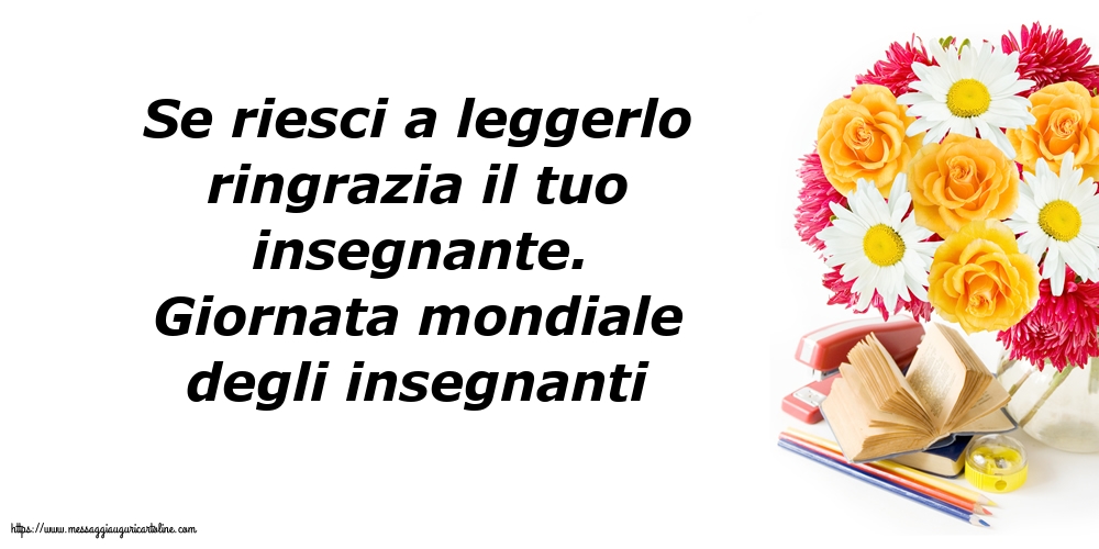 Giornata mondiale degli insegnanti Giornata mondiale degli insegnanti