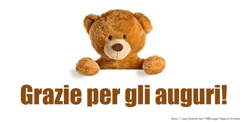Grazie per gli auguri!
