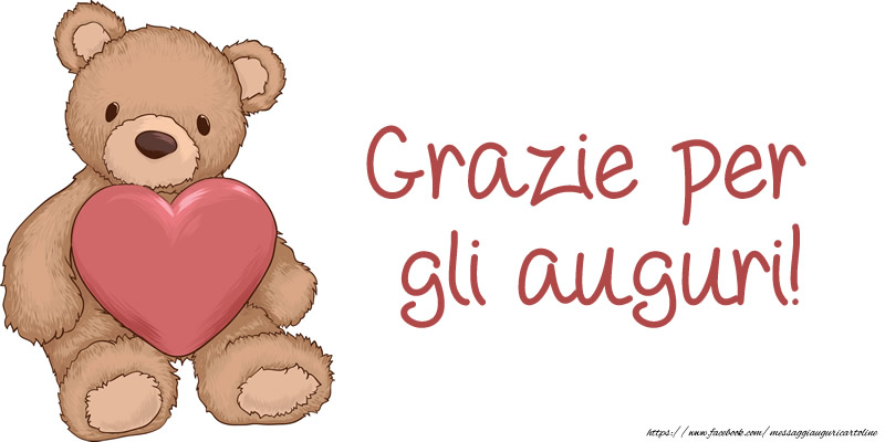 Grazie per gli auguri!