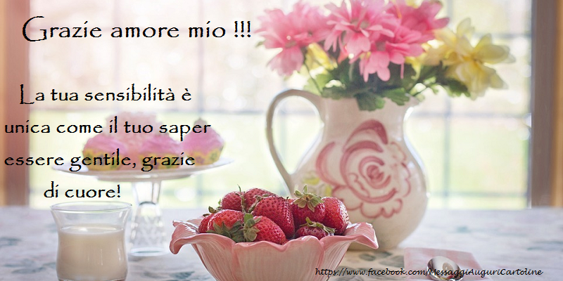 La tua sensibilità è unica come il tuo saper essere gentile, grazie di cuore!