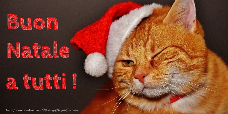 Cartoline di Natale - Buon natale a tutti - messaggiauguricartoline.com
