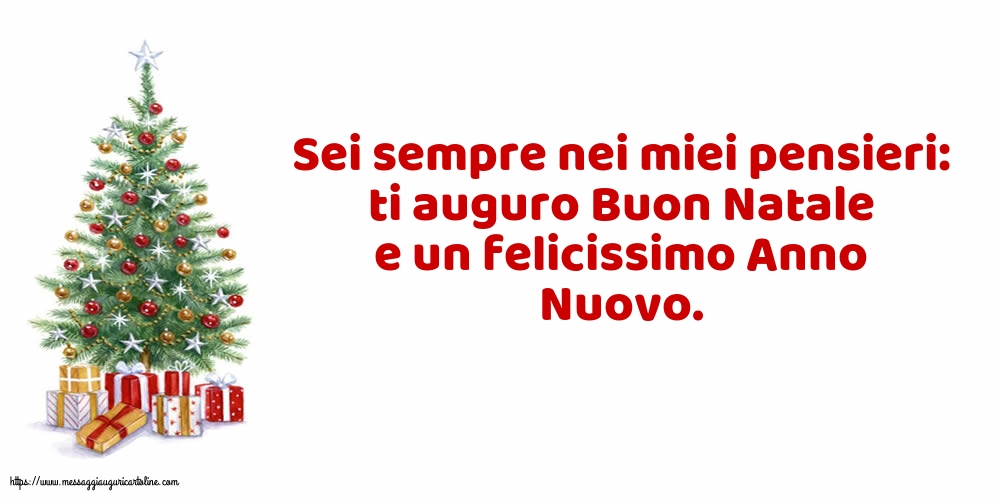 Natale Buon Natale e un felicissimo Anno Nuovo