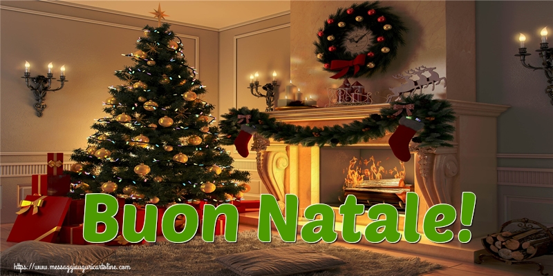 Cartoline di Natale - Buon Natale! - messaggiauguricartoline.com
