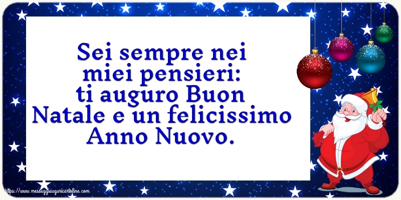 Natale Buon Natale e un felicissimo Anno Nuovo