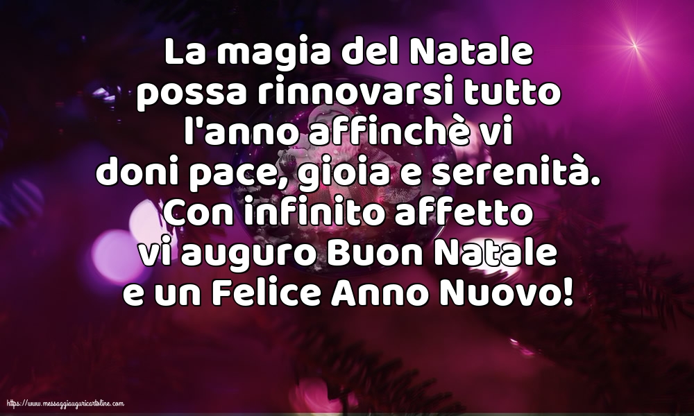 Natale Vi auguro Buon Natale e un Felice Anno Nuovo!