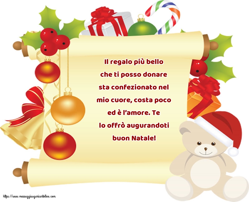 Natale Te lo offrò augurandoti buon Natale!