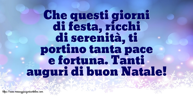 Tanti auguri di buon Natale!
