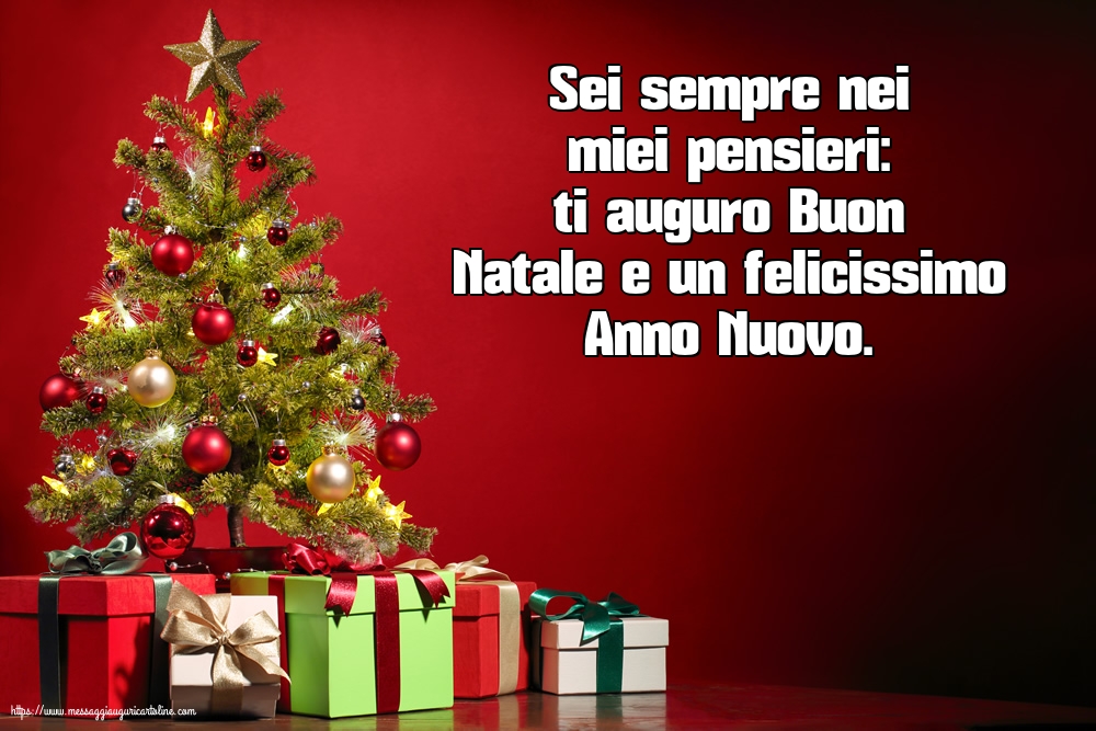 Natale Buon Natale e un felicissimo Anno Nuovo