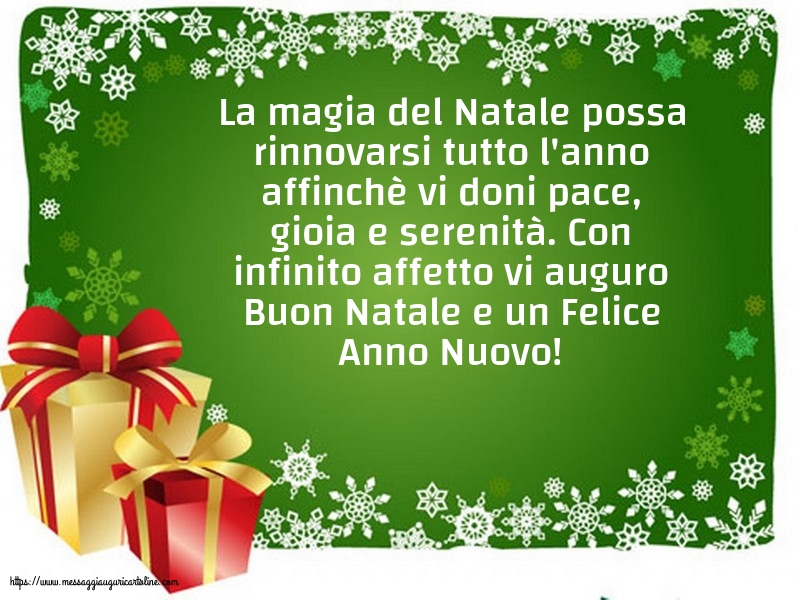 Natale Vi auguro Buon Natale e un Felice Anno Nuovo!