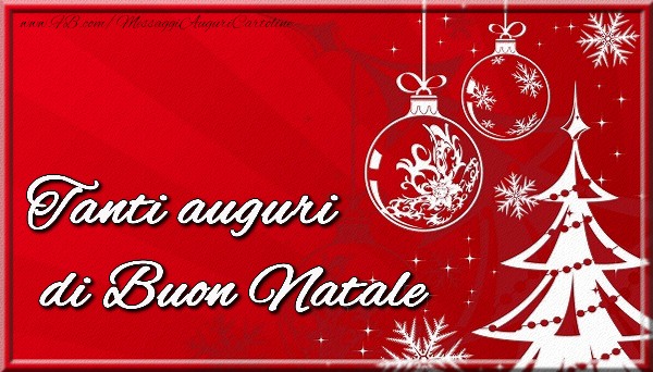 Tanti auguri di Buon Natale