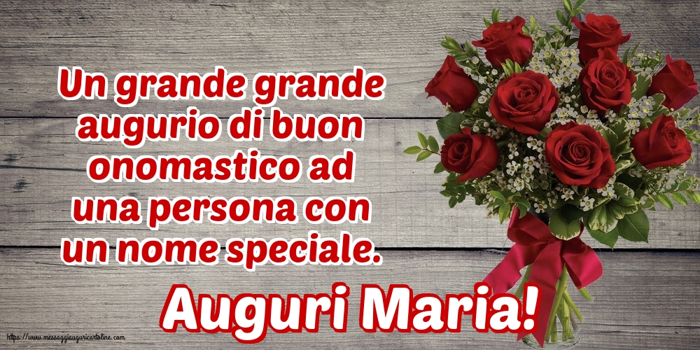 Auguri Maria!