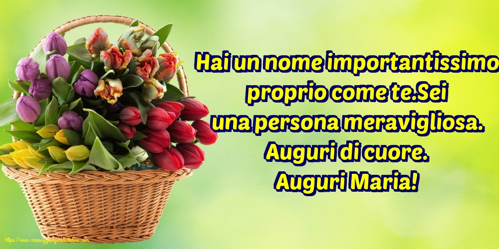 Auguri Maria!