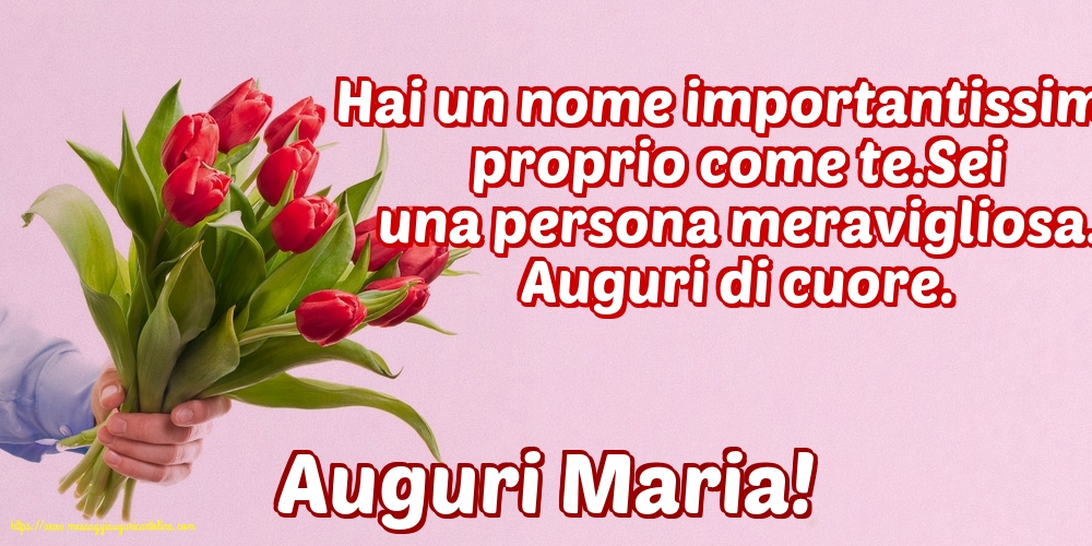 Auguri Maria!