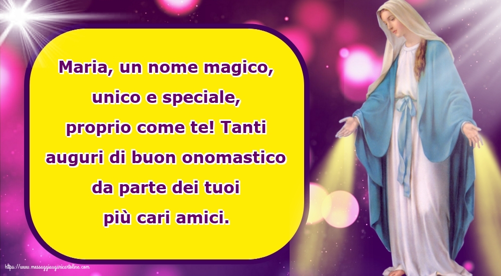 Maria, un nome magico