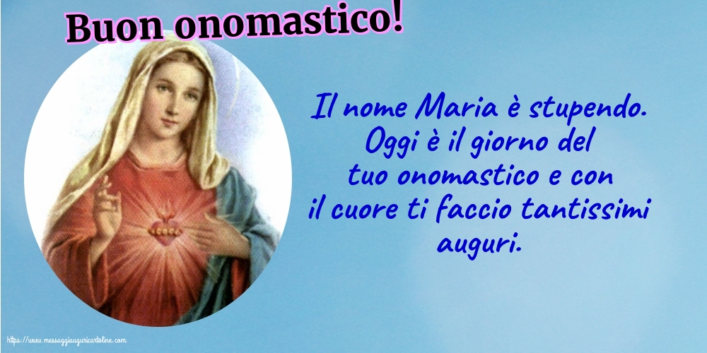 Buon onomastico!