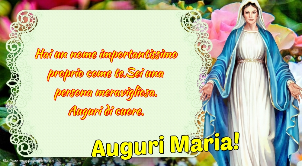 Auguri Maria!