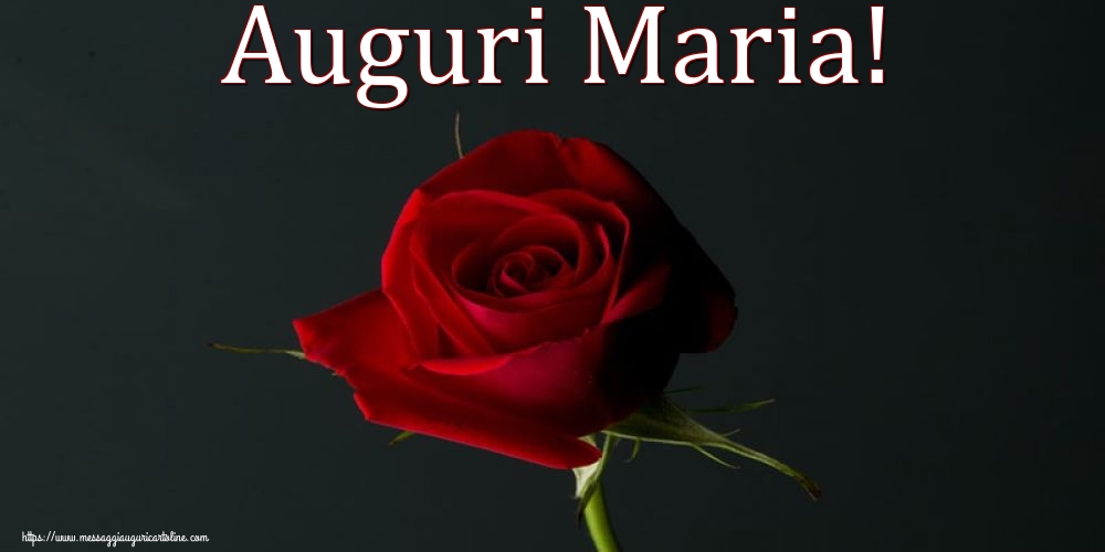 Auguri Maria!