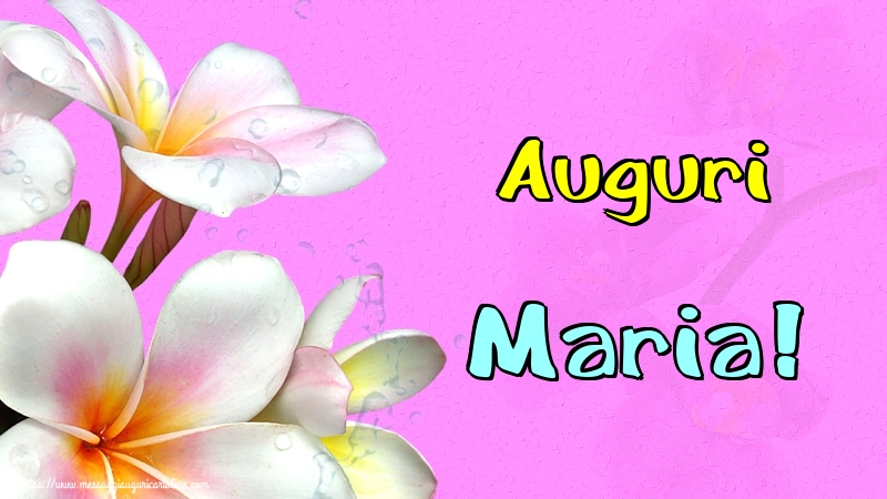 Auguri Maria!