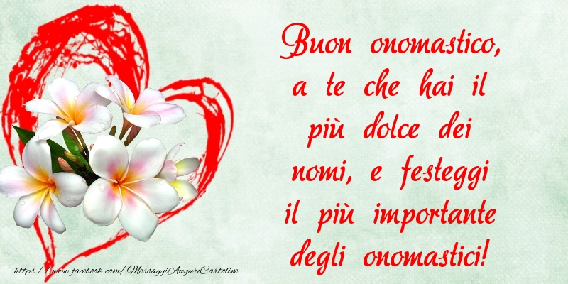 Cartoline di onomastico - Buon onomastico! - messaggiauguricartoline.com