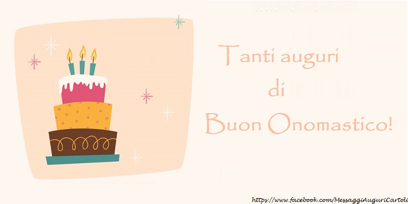 Tanti auguri de buon onomastico