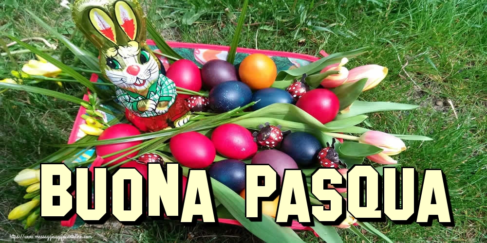 Cartoline di Pasqua - Buona Pasqua - messaggiauguricartoline.com