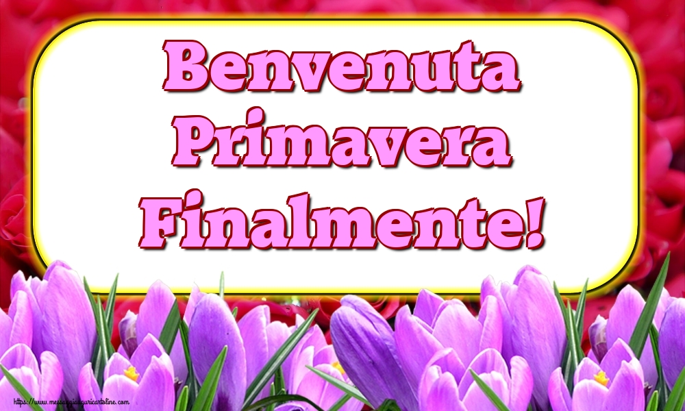 Benvenuta Primavera Finalmente!