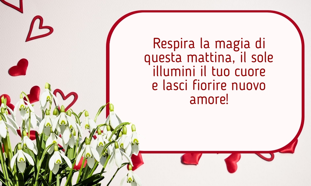 Respira la magia di questa mattina