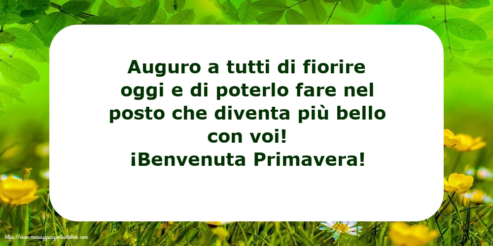 ¡Benvenuta Primavera!