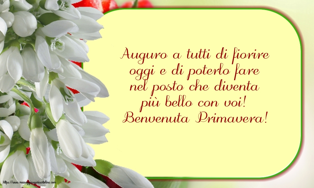 Benvenuta Primavera!