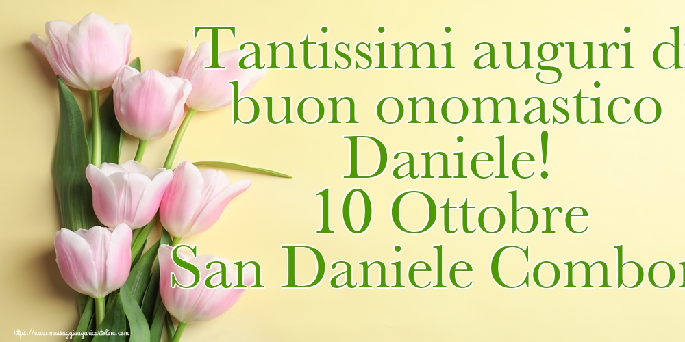 San Daniele Comboni Tantissimi auguri di buon onomastico Daniele! 10 Ottobre San Daniele Comboni