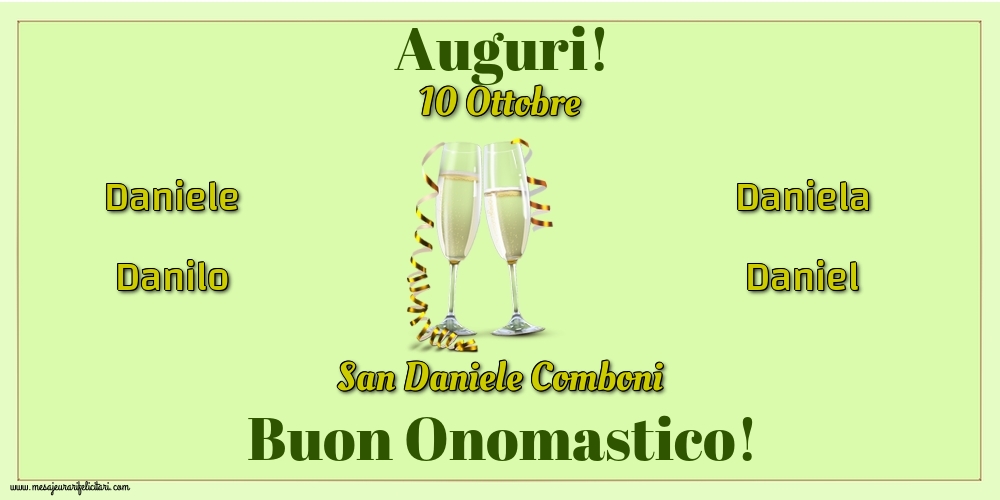 10 Ottobre - San Daniele Comboni