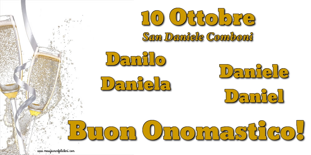 10 Ottobre - San Daniele Comboni