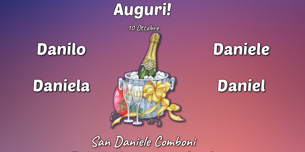 10 Ottobre - San Daniele Comboni