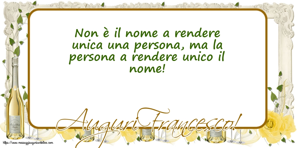 San Francesco Auguri Francesco!
