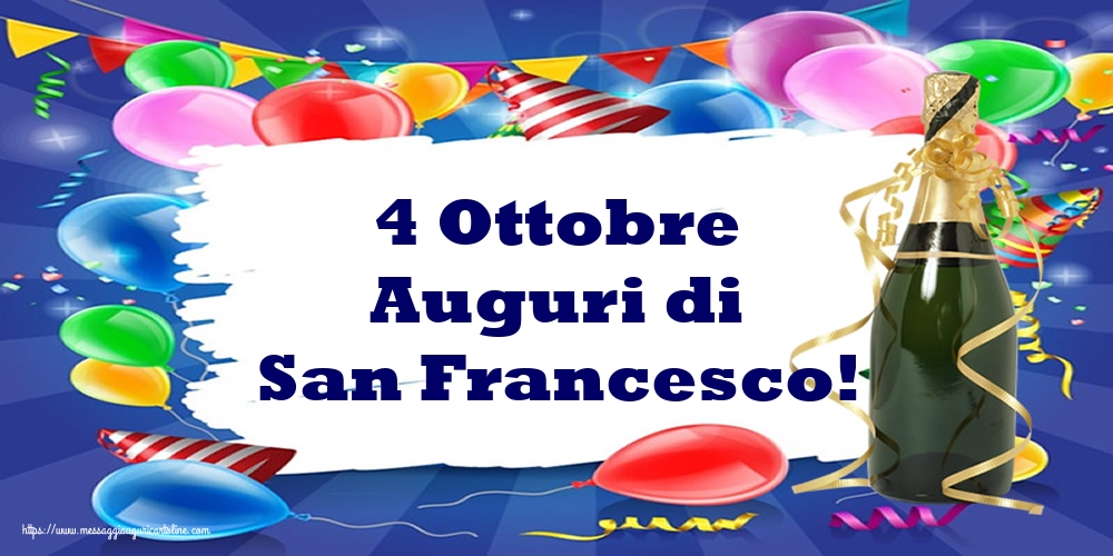 4 Ottobre Auguri di San Francesco!
