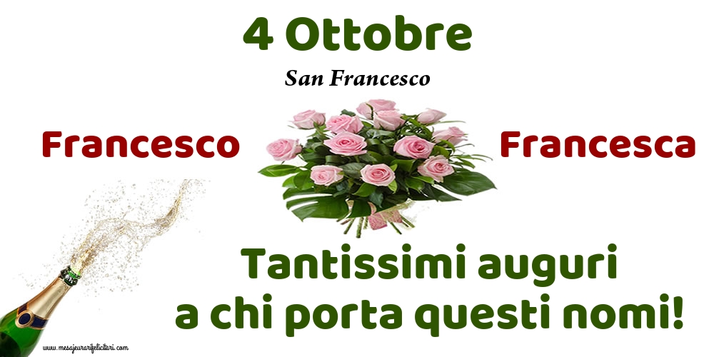 4 Ottobre - San Francesco