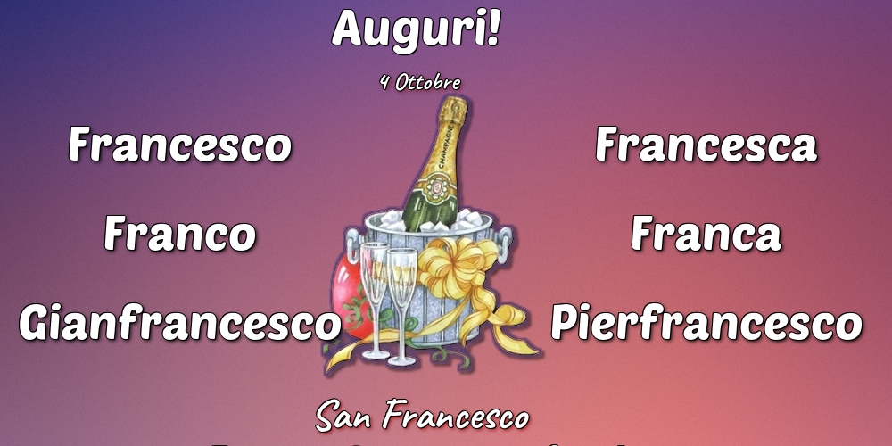 San Francesco 4 Ottobre - San Francesco