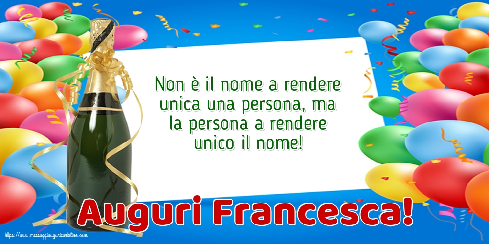 San Francesco Auguri Francesca!