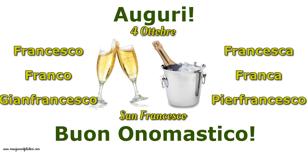 4 Ottobre - San Francesco