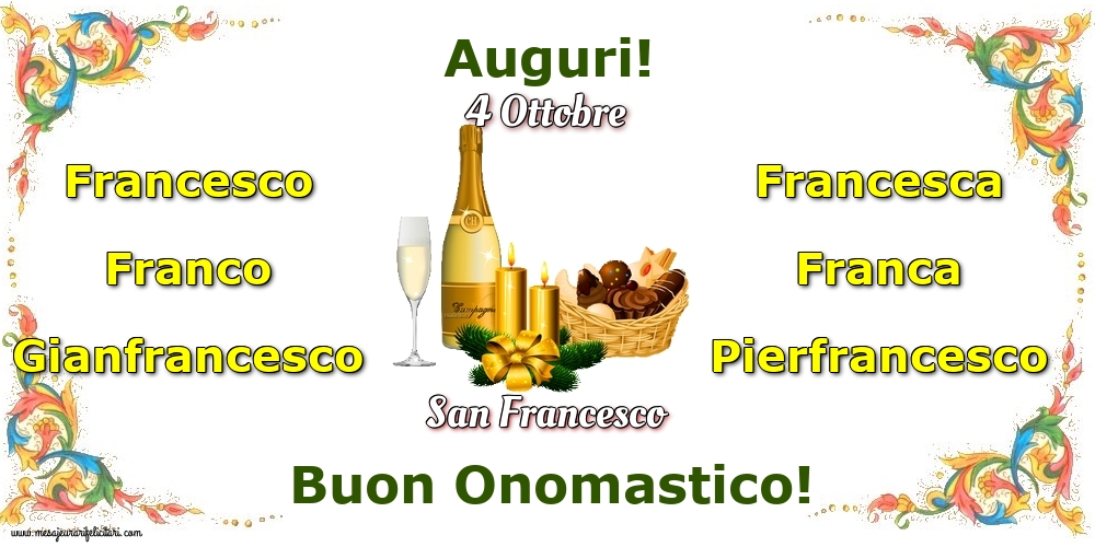 4 Ottobre - San Francesco