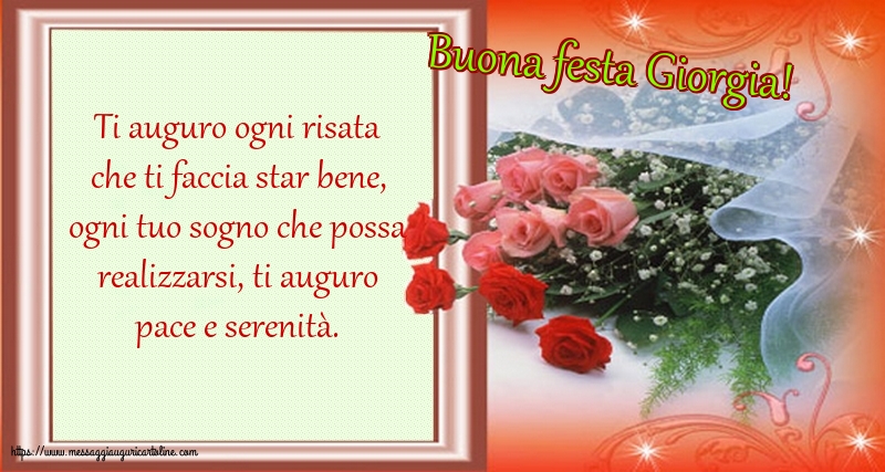 Buona festa Giorgia!