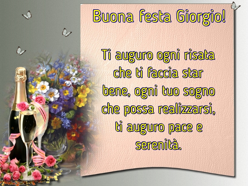 Buona festa Giorgio!