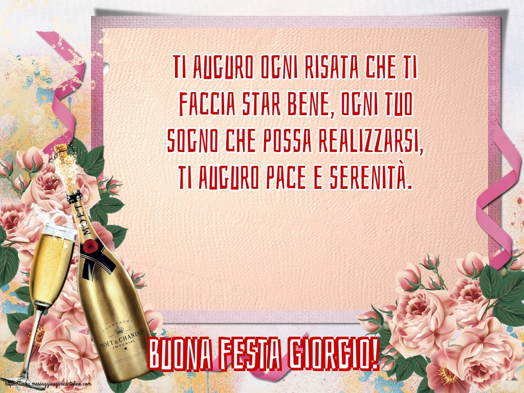 Buona festa Giorgio!