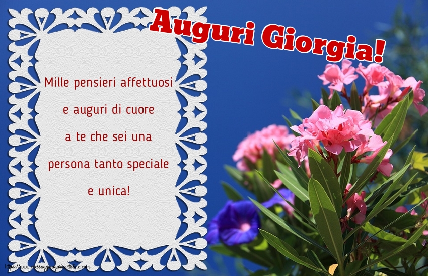 Auguri Giorgia!