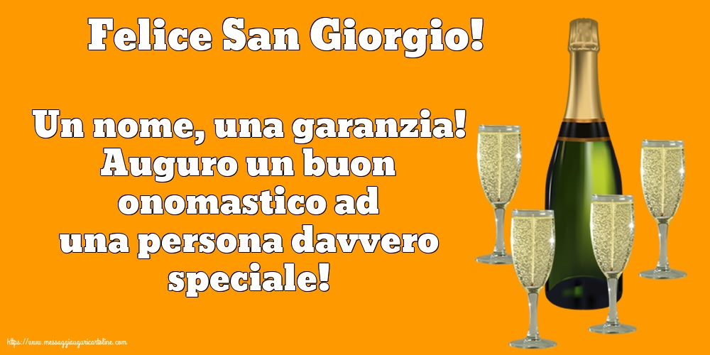 Felice San Giorgio!