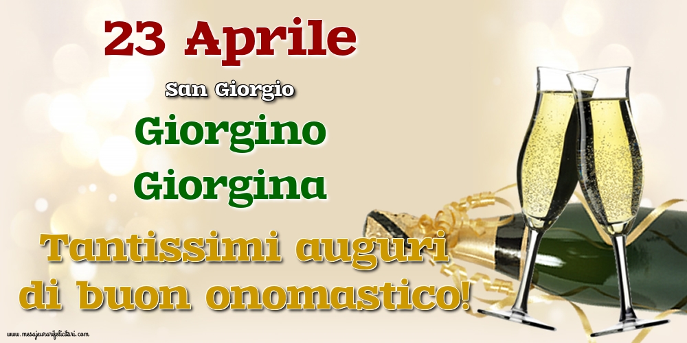 23 Aprile - San Giorgio